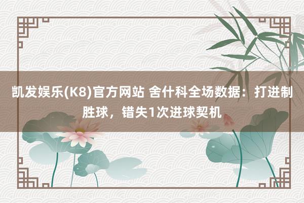 凯发娱乐(K8)官方网站 舍什科全场数据：打进制胜球，错失1次进球契机