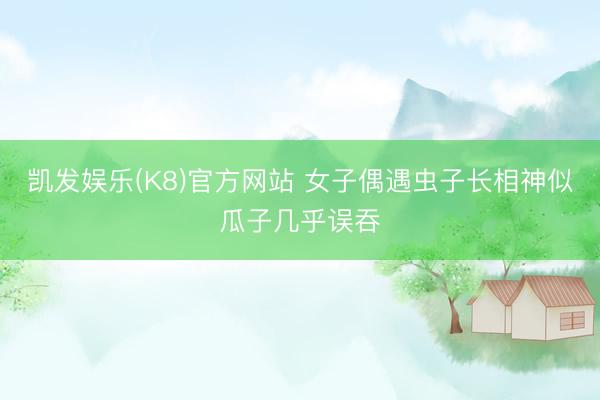 凯发娱乐(K8)官方网站 女子偶遇虫子长相神似瓜子几乎误吞