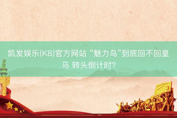 凯发娱乐(K8)官方网站 “魅力鸟”到底回不回皇马 转头倒计时？
