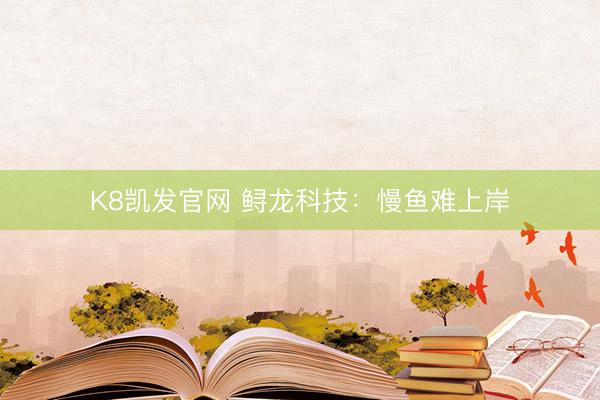 K8凯发官网 鲟龙科技：慢鱼难上岸
