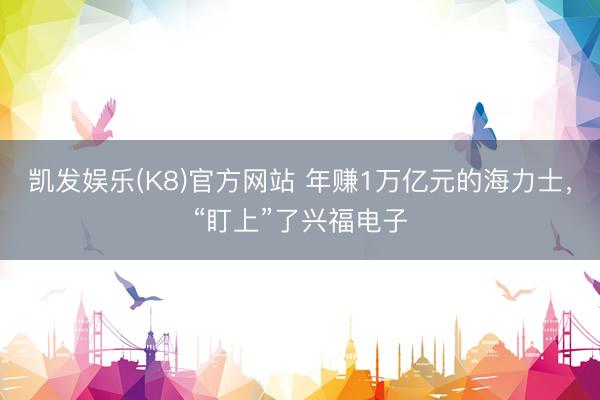 凯发娱乐(K8)官方网站 年赚1万亿元的海力士，“盯上”了兴福电子
