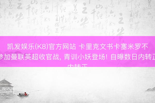 凯发娱乐(K8)官方网站 卡里克文书卡塞米罗不参加曼联英超收官战， 青训小妖登场! 自曝数日内转正
