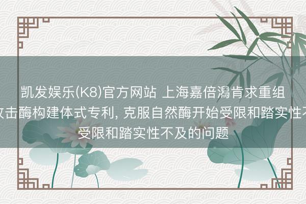 凯发娱乐(K8)官方网站 上海嘉倍潟肯求重组肉碱乙酰攻击酶构建体式专利， 克服自然酶开始受限和踏实性不及的问题
