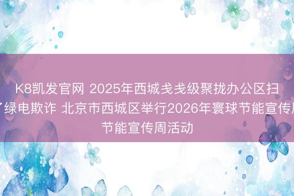 K8凯发官网 2025年西城戋戋级聚拢办公区扫数罢了绿电欺诈 北京市西城区举行2026年寰球节能宣传周活动